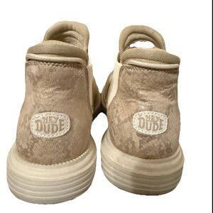 Hey Dude Branson Suede Novelty Women's Casual Boots Sand/Snake Size 7 US